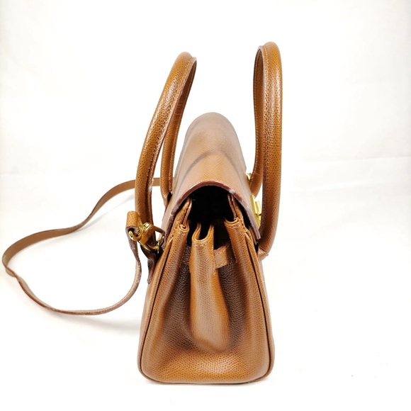 Authentic Etro Hand Bag  Brown Leather EUC - Picture 4 of 11